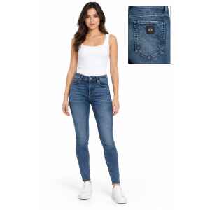 ARMANI JEANS SUPER SKINNY MID RISE BLUE