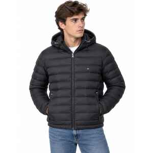 TH PACKABLE HOODED JACKET BLACK