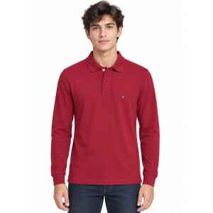 TH POLOSHIRT LONG SLEEVE ROUGE
