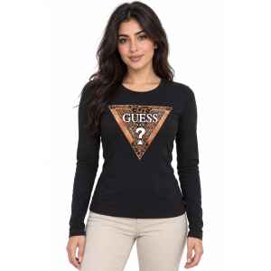 GUESS LONG SLEEVE LEO TRIANGLE TEE