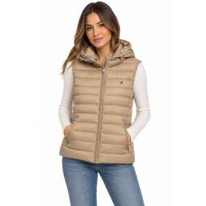 TH DOWN REG MOCK VEST BEIGE
