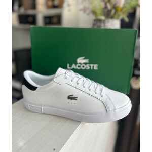 LACOSTE POWERCOURT WHITE TRAINERS
