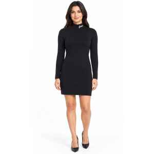 GUESS ALBA HIGH NECK LS DRESS