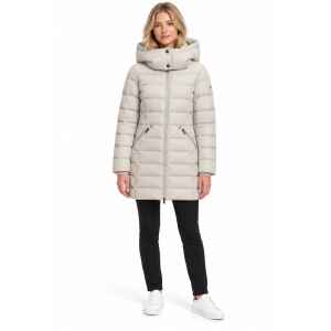 TH DOWN BRANDED FRITTED JACKET IVORY