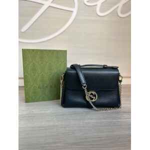 PRE-OWNED GUCCI TOP HANDLE CROSSBODY BLACK