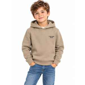 CK BEIGE HOODIE SMALL LOGO