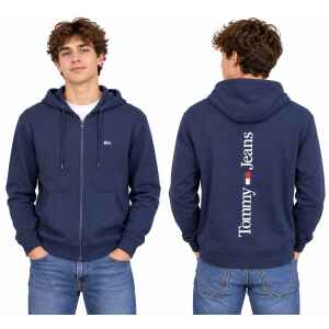 TOMMY JEANS ZIPPED NAVY BACK DETAIL