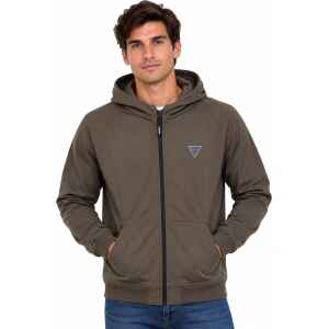 GUESS MEN TOP HOODIE GREEN