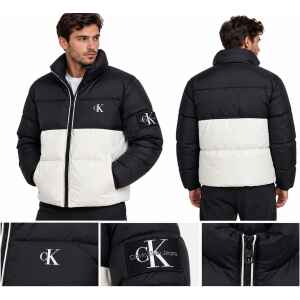 CK MEN JACKET IVORY/BLACK