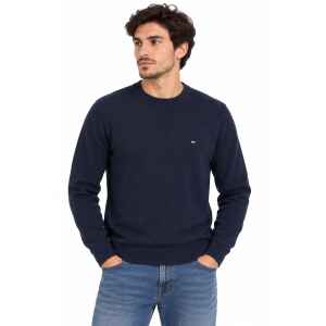 TH ORGANIC COTTON CHAMERE CREW NECK NAVY BLUE