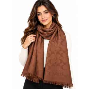 COACH SIG C WRAP BROWN